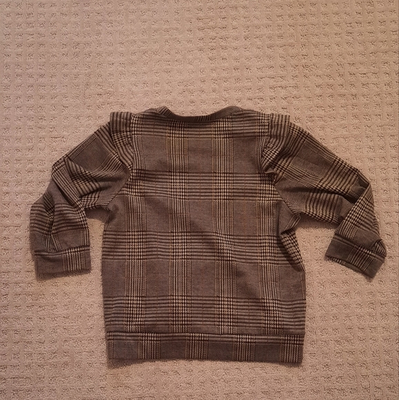 International Concepts Plaid Ruffle Sleeve Blouse - Picture 5 of 5